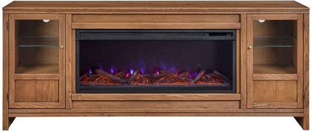 aspenhome® Sandro Brushed Bourbon 80" Fireplace Console-3