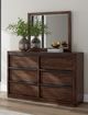 Signature Design by Ashley® Dilenno Dark Brown Dresser and Mirror-1