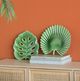 A & B Home Green Leaf Small Decorative Plate-4