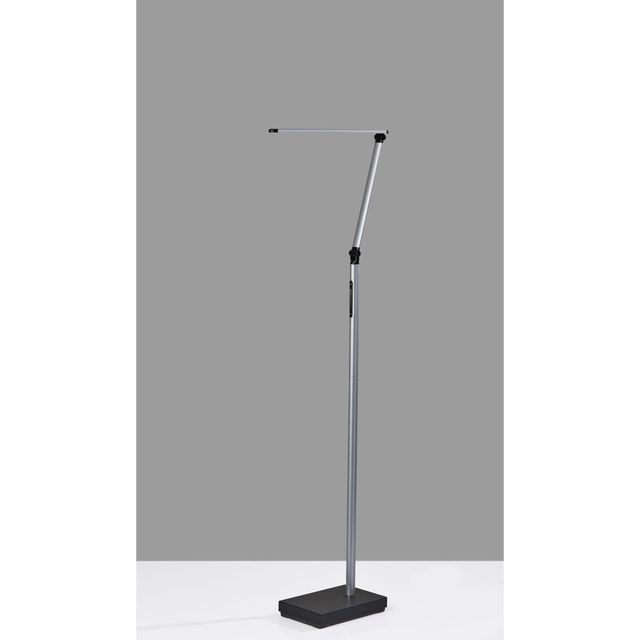 Adesso® Lennox Black And Silver LED Multi-Function Floor Lamp-2