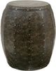 Olliix by Madison Park Brown Cirque Metal Accent Drum Table-0
