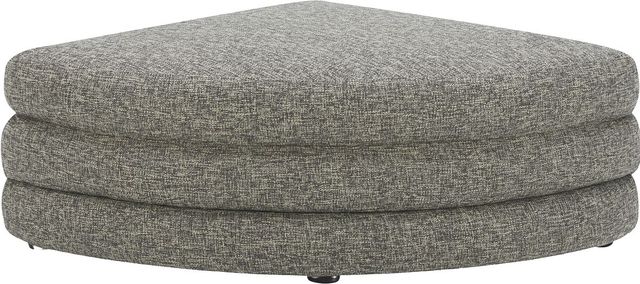 Moe's Home Collection Lowtide Stone Tweed Curved Ottoman-3