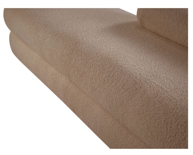 Meridian Furniture Kennedy Beige Teddy Fabric Bench-3