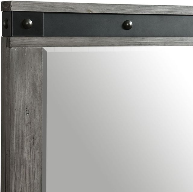 Elements International Wade Grey Youth Dresser and Mirror Set-3