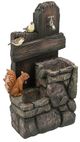 A & B Home Gray 2-Tier Outdoor Decorative Water Fountain-0