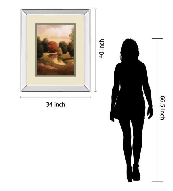 Classy Art Summer’s Passage II by Udell Mirrored Frame Wall Art-2