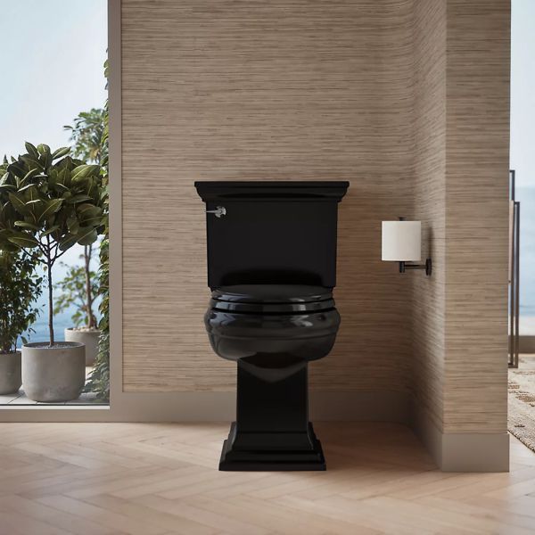 KOHLER® Glenbury™ Readylatch® Black Quiet-Close™ Elongated Toilet Seat-2