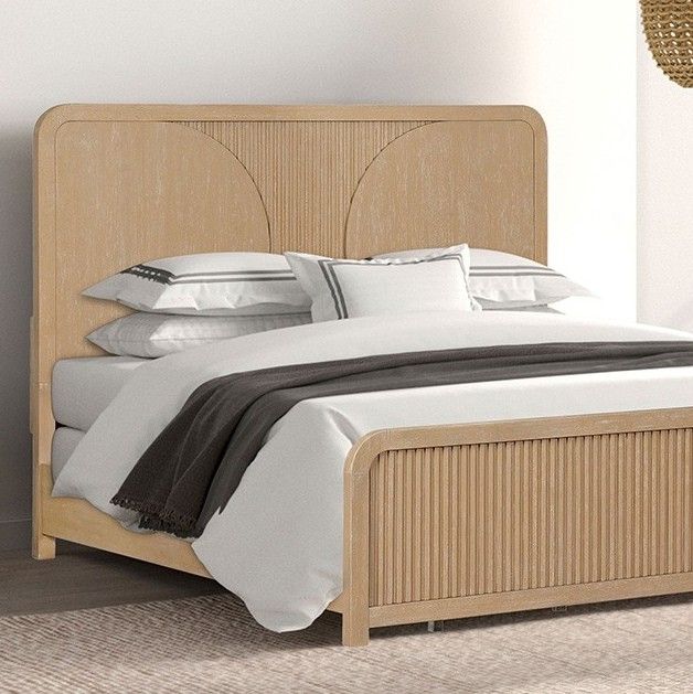 Furniture of America® Tangentry 4-Piece Natural Queen Bedroom Set-2