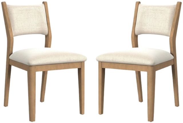 Flexsteel® Normandy 2-Piece Driftwood Upholstered Dining Chair Set-0