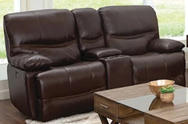 American Wholesale Furniture Colt Brown Power Reclining Loveseat-0