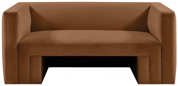 Meridian Furniture Henson Saddle Velvet Loveseat-1