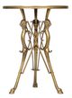 Wildwood Lamps Lion In The Library Glass Top Accent Table with Antique Base-2