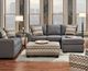 Affordable Furniture 3900 Cosmopolitan Gray Queen Sleeper Sofa-1
