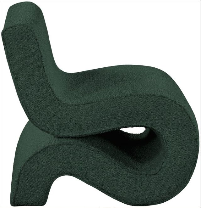 Meridian Furniture Desiree Green Boucle Fabric Accent Chair-2