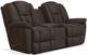La-Z-Boy® Maverick Walnut Reclining Loveseat with Console-1