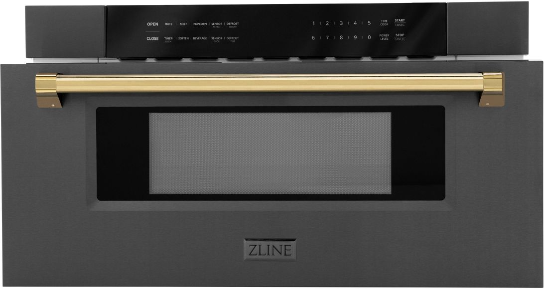 ZLINE Autograph Edition 1.2 Cu. Ft. Black Stainless Steel