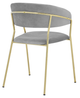 Armen Living Nara 2-Piece Gray Dining Chairs-2