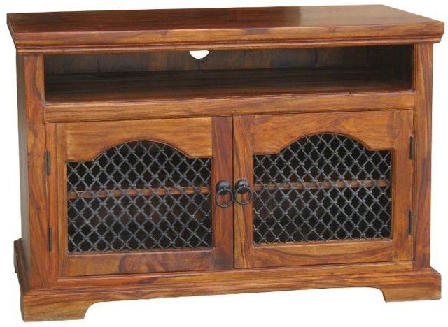 Jaipur Furniture Ganga Badroon Jali Brown TV Unit-0