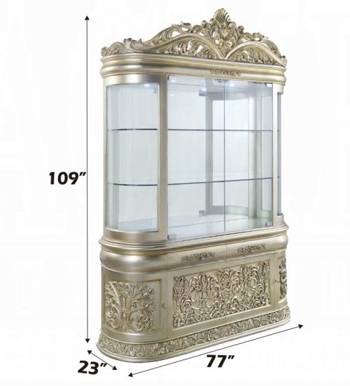 ACME Furniture Sorina Antique Gold Curio-2