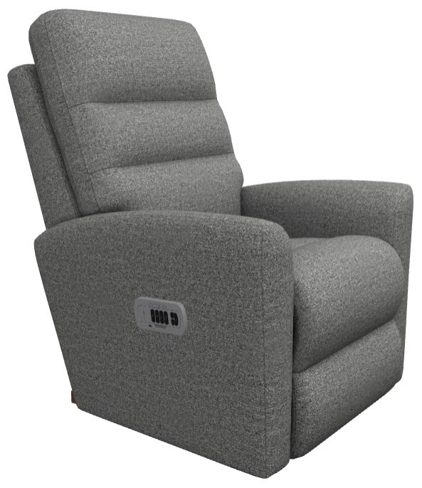 La-Z-Boy® Liam Granite Power Rocking Recliner with Headrest and Lumbar-0