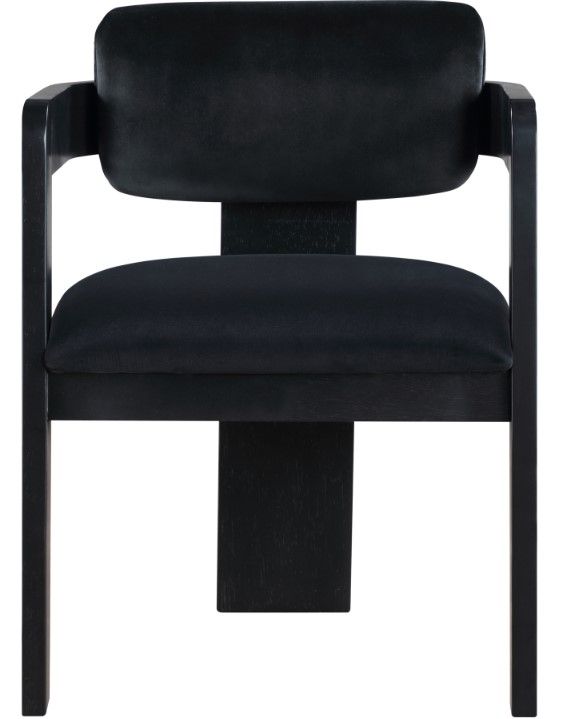 Meridian Furniture Sacha Black Velvet Dining Chair-1