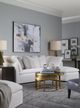 Century® Grand Tour Furniture Lunsford 2-Piece Burnished Gold/Graphite Nesting Cocktail Table Set-2