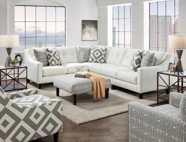 Fusion Furniture Sugarshack Glacier 2-Piece Sectional-1