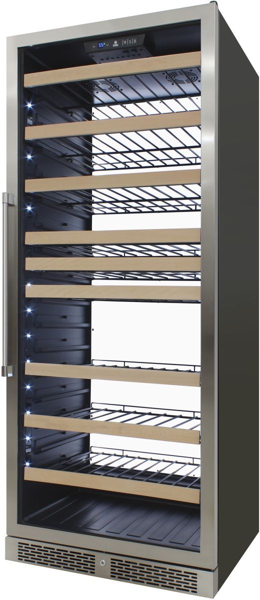 Vinotemp 30" Stainless Steel Backlit Wine Cooler-3
