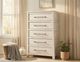 International Furniture Direct White Roots White Chest-1