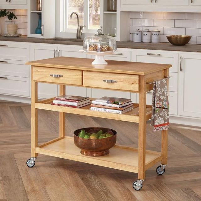homestyles® General Line Brown Kitchen Cart-2