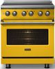 Viking® 5 Series 30" Daffodil Pro Style Induction Range with Brushed Brass Trim-4