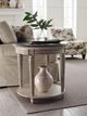 Hammary® Southbury Brown Round End Table with White Base-1