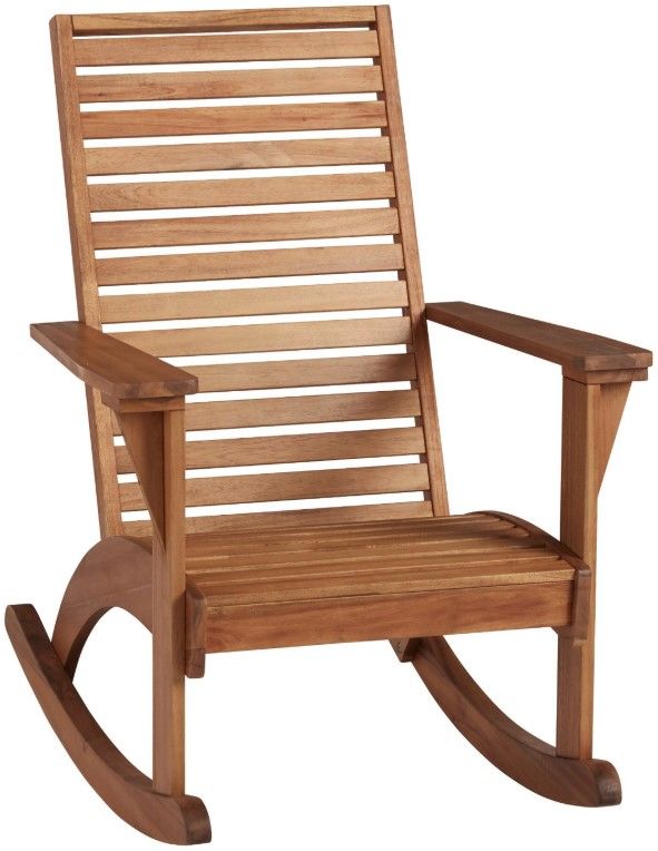 Linon Kaiko Natural Wooden Rocking Chair-0