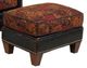 King Hickory Customizable Athens Leather and Fabric Ottoman-0