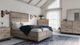Jofran Inc. East Hampton 4-Piece Distressed Gray Queen Panel Bedroom Set-1