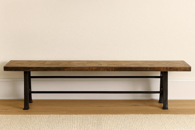 Jaipur Furniture Unwin Black/Brown Dining Bench	-1