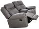 Furniture of America® Agata Warm Gray Glider Recliner Loveseat-0