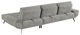 Homelegance® Dominic 2-Piece Dove Gray Right-Arm Facing Sectional and Chaise-4