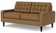 EQ3 Reverie Leather Loveseat with Low Armrest-2