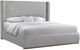 Bernards Jupiter Gray Queen Upholstered Panel Bed-0