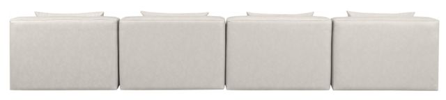 Meridian Furniture Cube 4-Piece Cream 144" Modular Sectional Armless Sofa-2