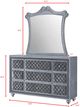 Crown Mark Cameo Gray Dresser-2