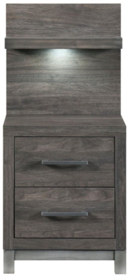 Homelegance® Zephyr Gray Nightstand-2