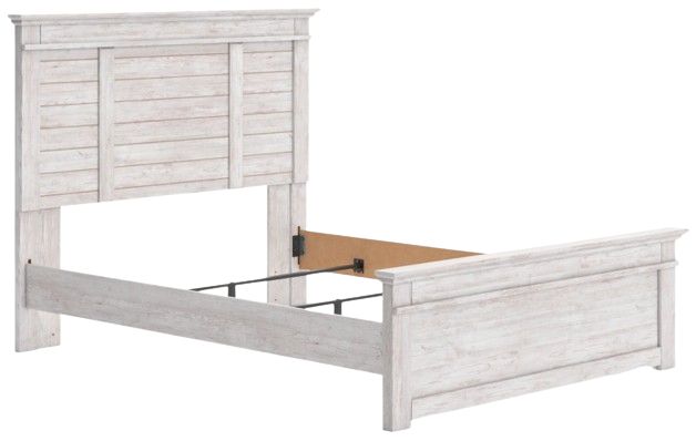 Signature Design by Ashley® Makidern Whitewash Queen Panel Bed-3