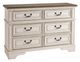 Signature Design by Ashley® Realyn 4-Piece Chipped White Twin Upholstered Panel Bed Set-2