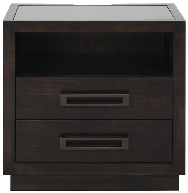 Homelegance® Larchmont Charcoal Nightstand-2