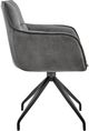 Armen Living Noah 2-Piece Charcoal Dining Chairs-2