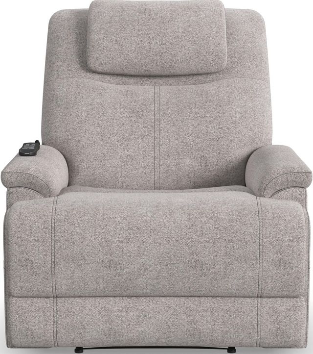 Flexsteel® Zecliner M1 Dove Power Sleep Recliner with Power Headrest and Lumbar-1