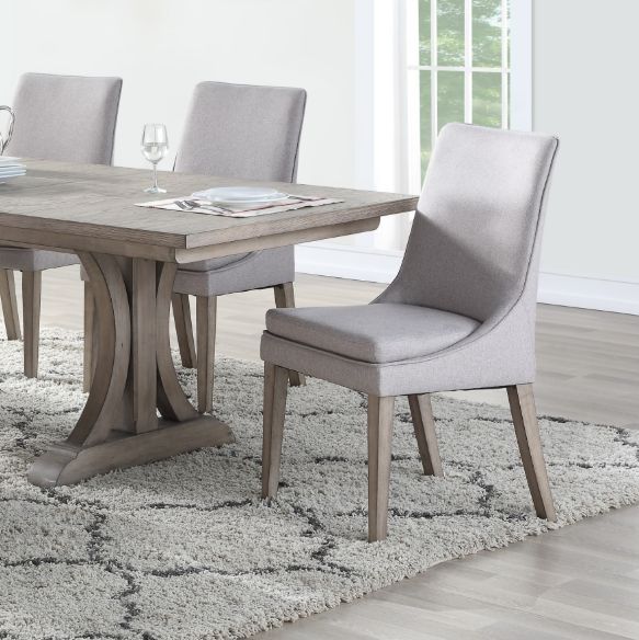Winners Only® Xena Gray Upholstered Dining Chair-2