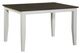 American Wholesale Furniture Gray Dining Table with White Base-1